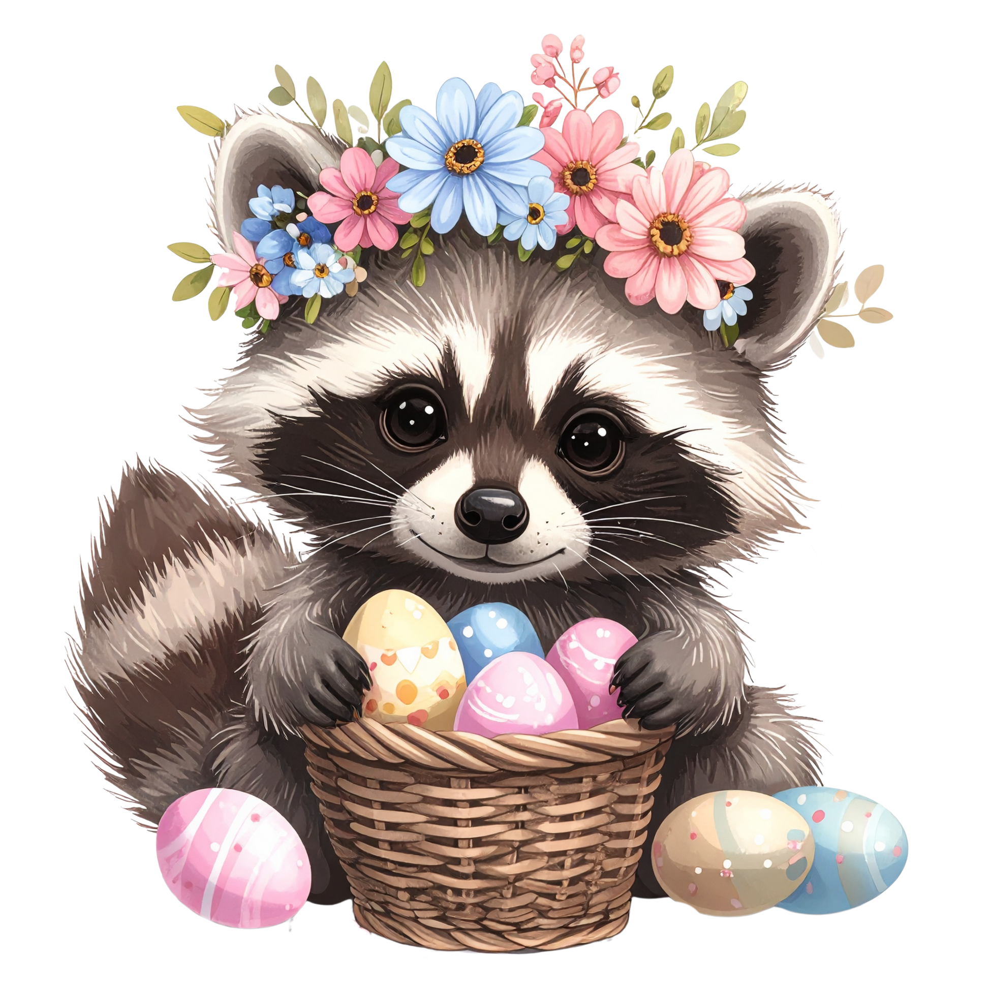 Adorable Baby Animal Party Clipart PNG 12