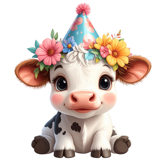 Adorable Baby Animal Party Clipart PNG 13