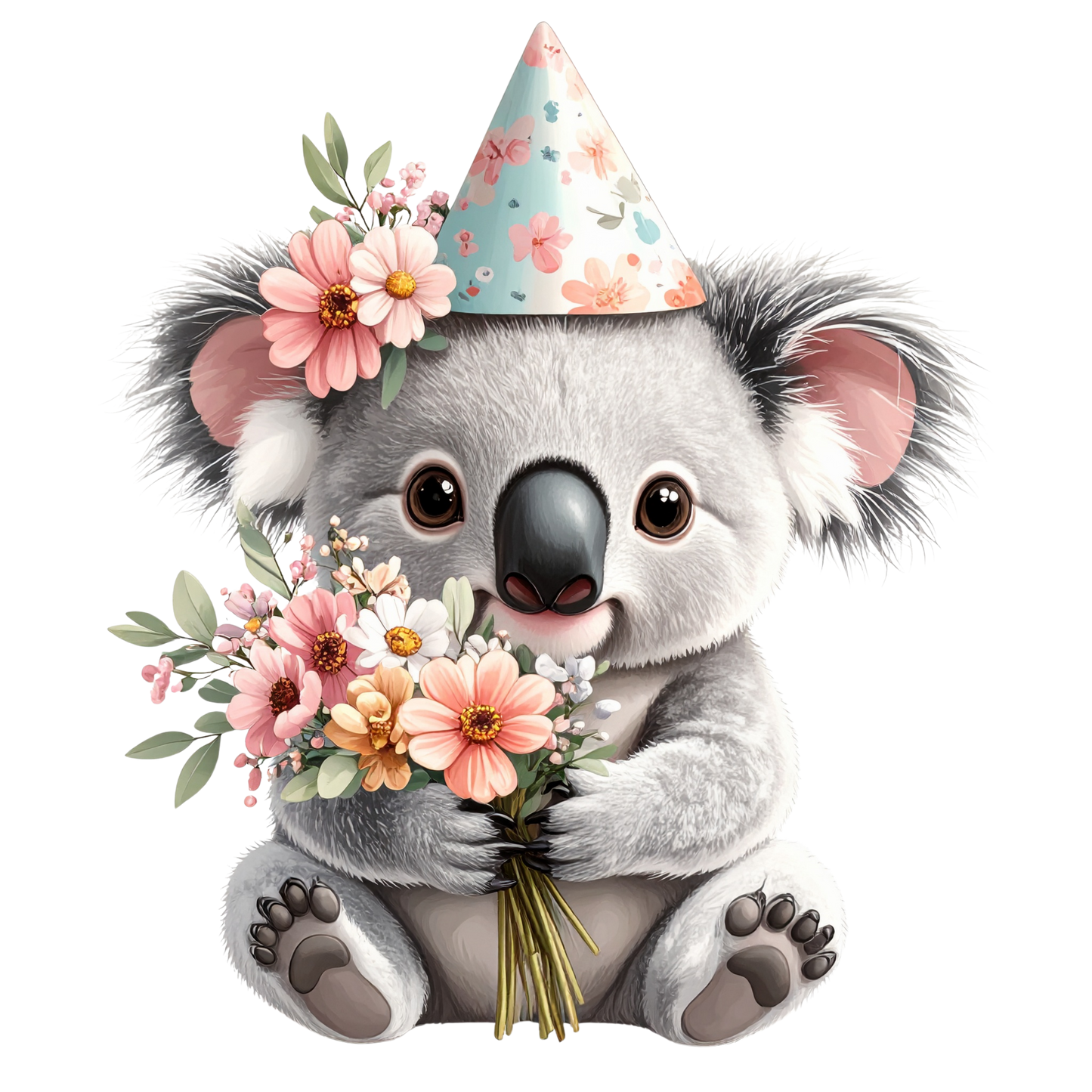 Adorable Baby Animal Party Clipart PNG 15