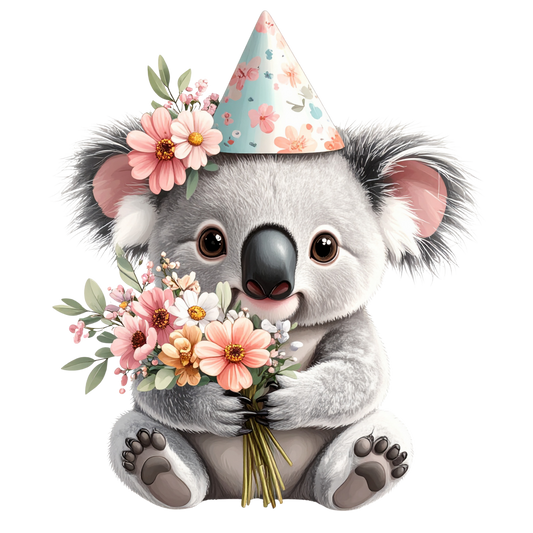 Adorable Baby Animal Party Clipart PNG 15