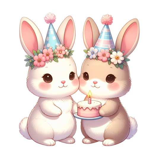 Adorable Baby Animal Party Clipart PNG 17