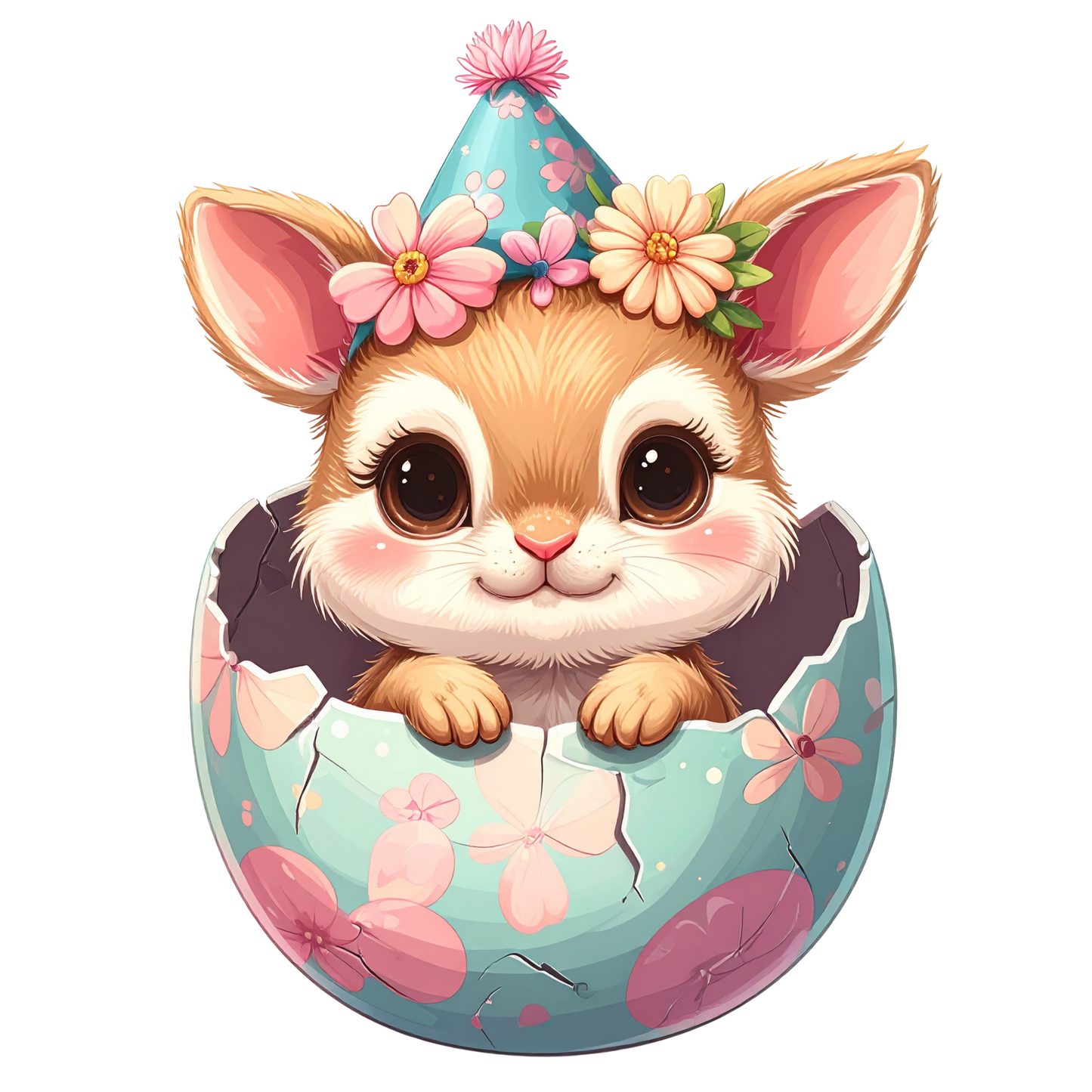Adorable Baby Animal Party Clipart PNG 19