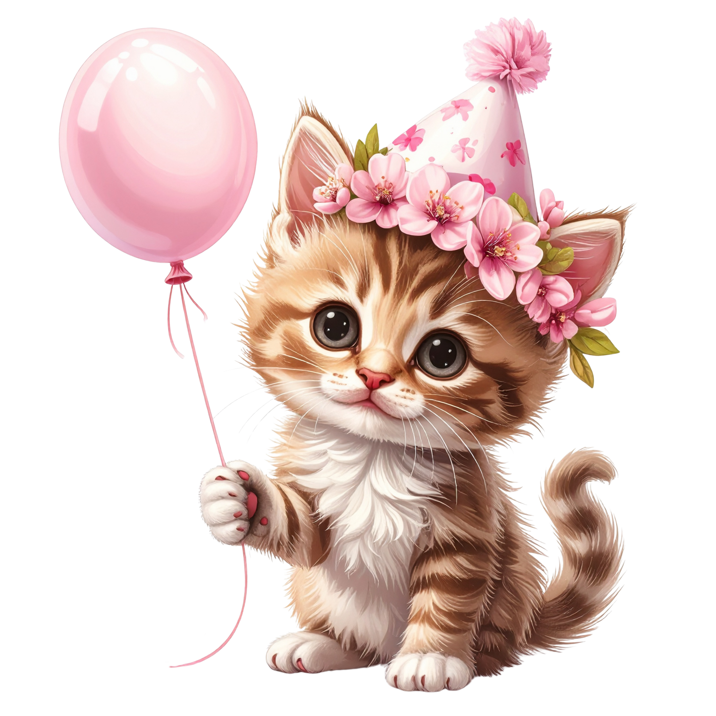 Adorable Baby Animal Party Clipart PNG 4