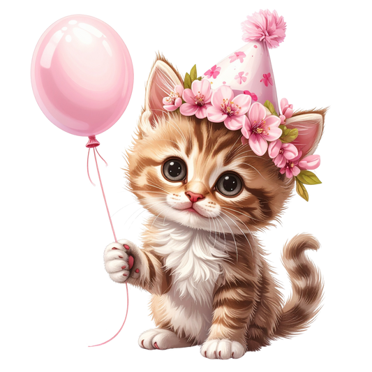 Adorable Baby Animal Party Clipart PNG 4