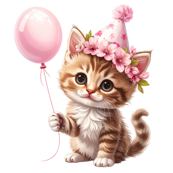 Adorable Baby Animal Party Clipart PNG 4