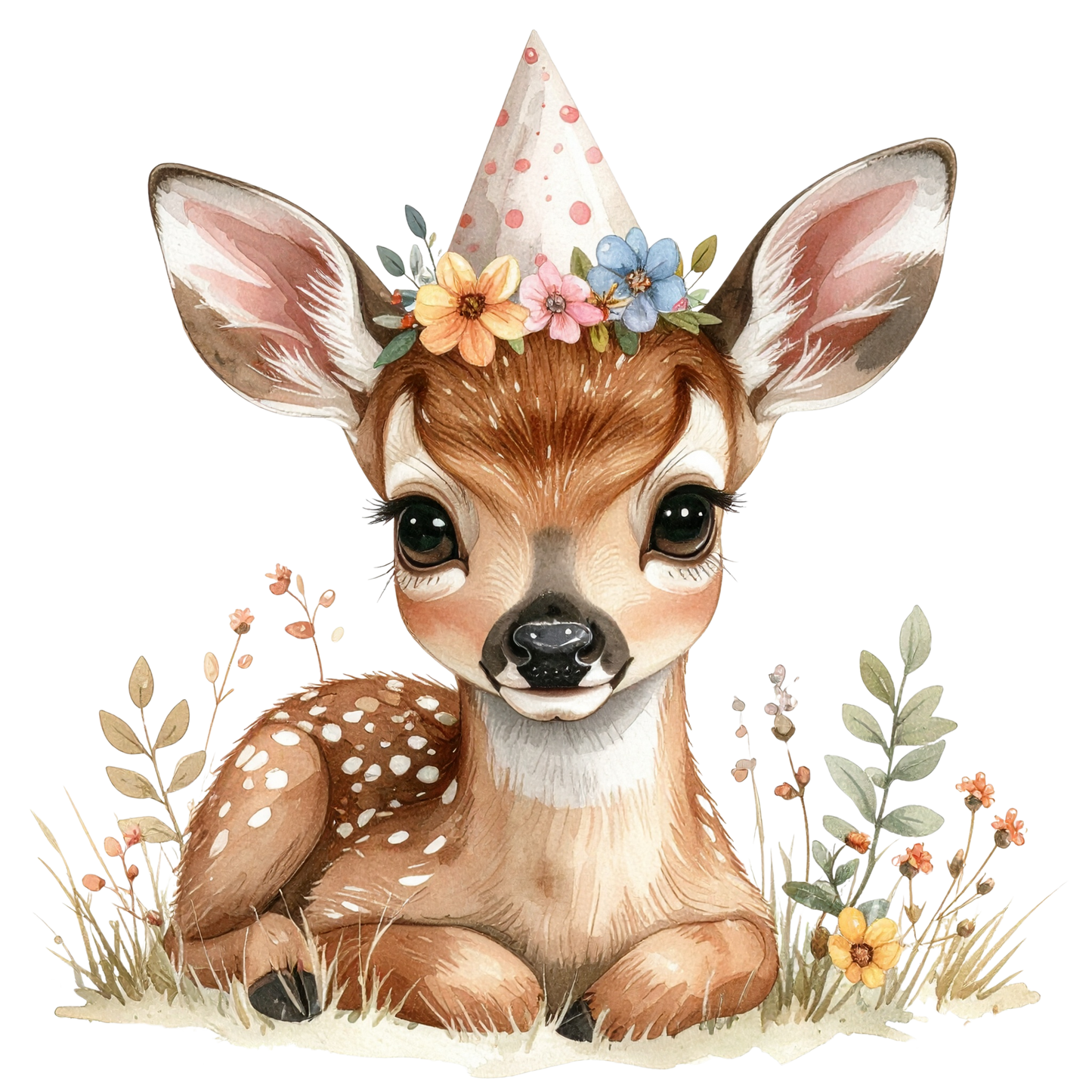 Adorable Baby Animal Party Clipart PNG 6