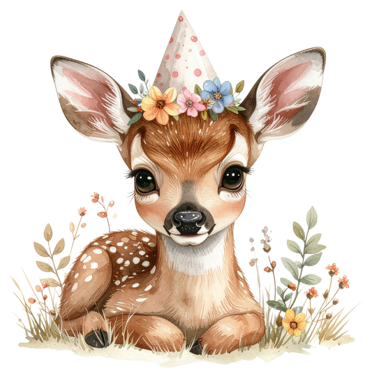 Adorable Baby Animal Party Clipart PNG 6