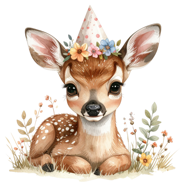 Adorable Baby Animal Party Clipart PNG 6