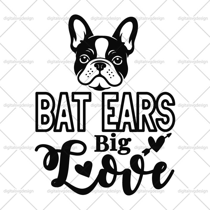 Bat Ears Big Love SVG