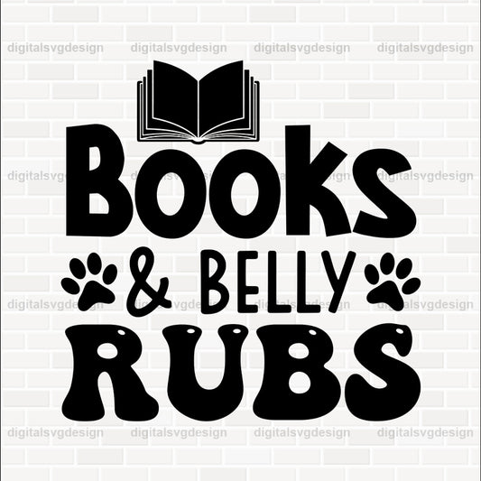 Books & Belly Rubs SVG