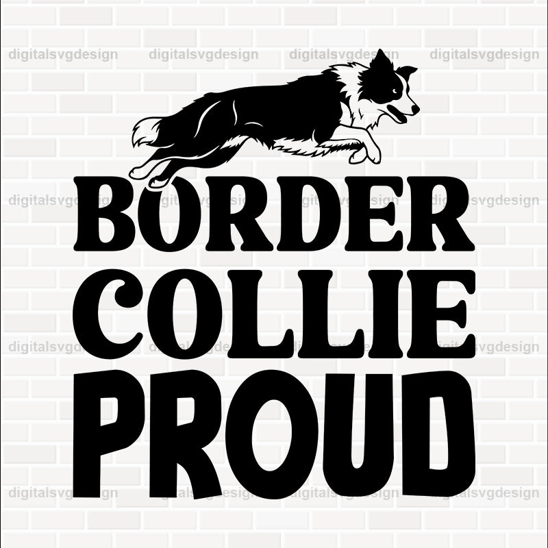 Border Collie Proud SVG