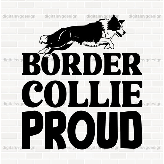 Border Collie Proud SVG
