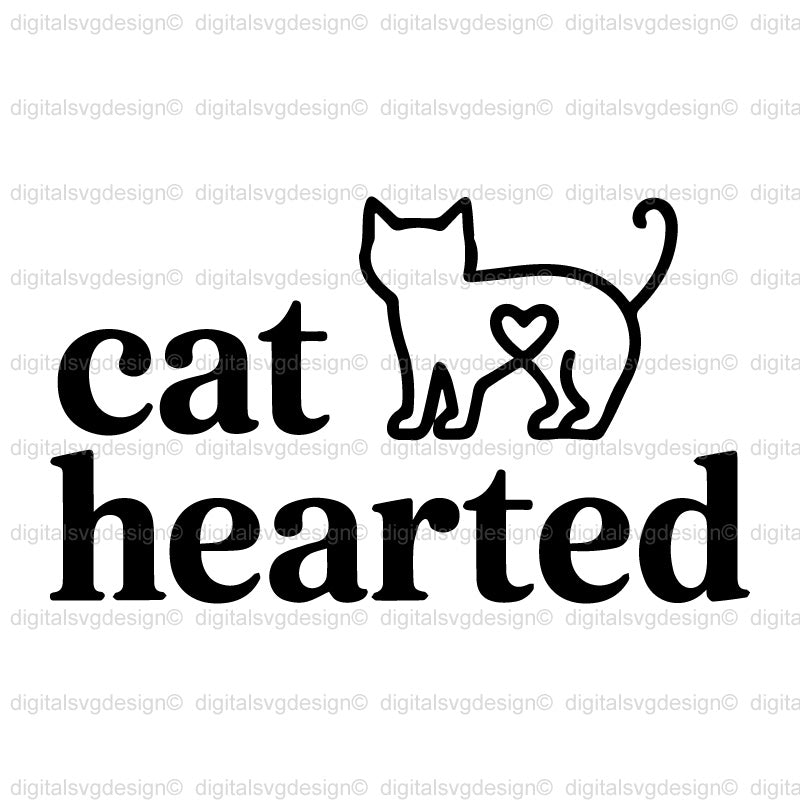 Cat Hearted SVG