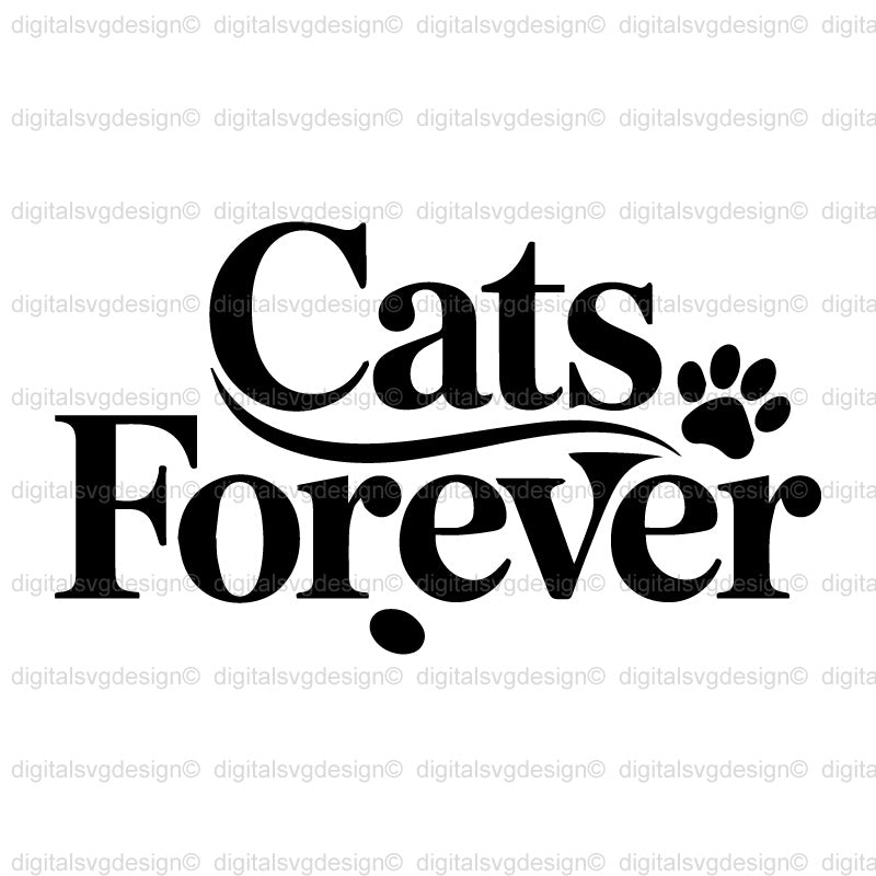 Cats Forever SVG