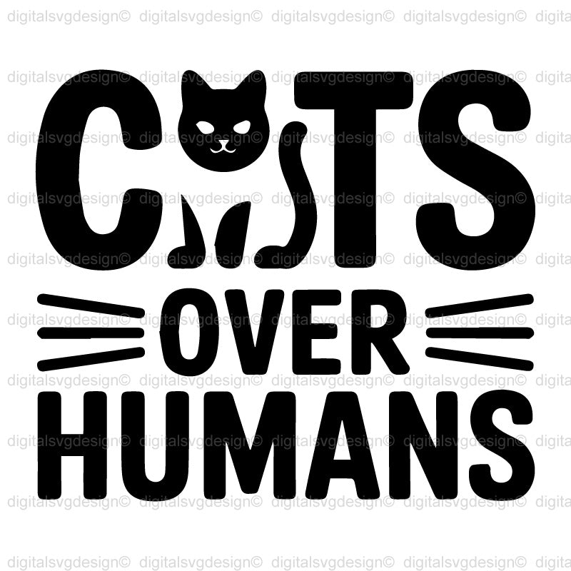 Cats Over Humans SVG
