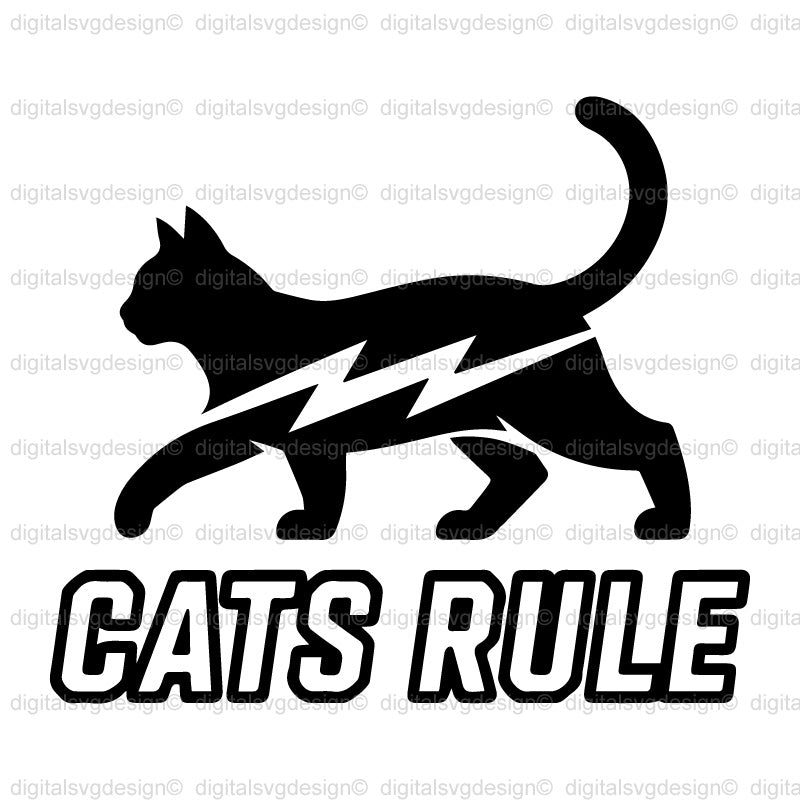 Cats Rule SVG