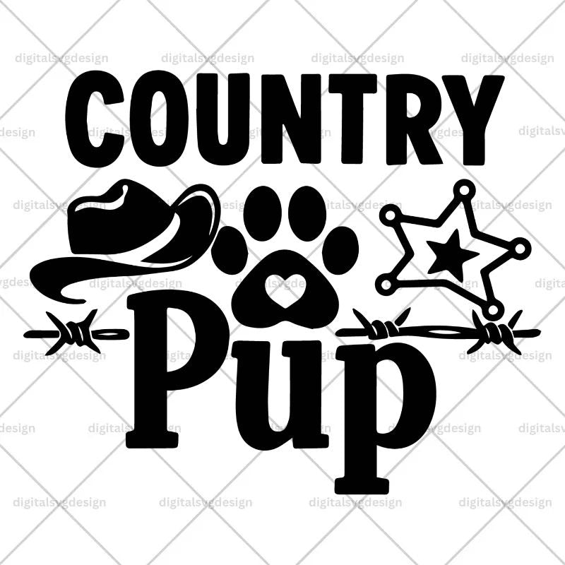 Country Pup SVG