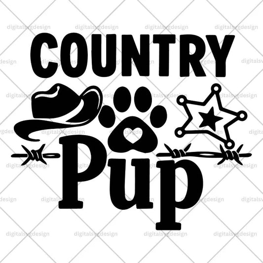 Country Pup SVG