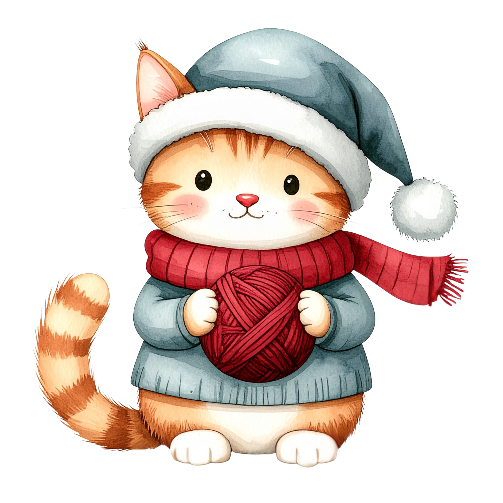 Cozy Kitten Clipart Bundle PNG 1