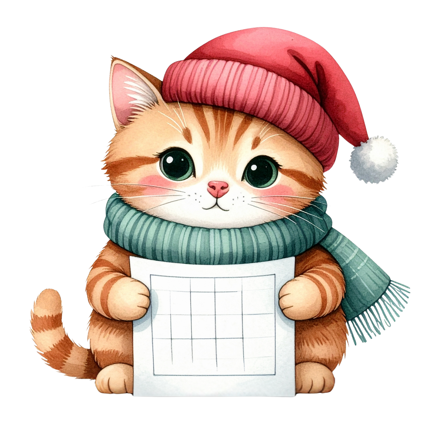 Cozy Kitten Clipart Bundle PNG 10