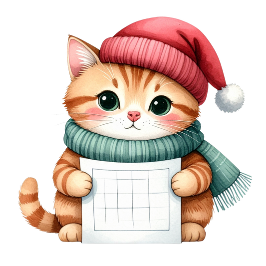 Cozy Kitten Clipart Bundle PNG 10