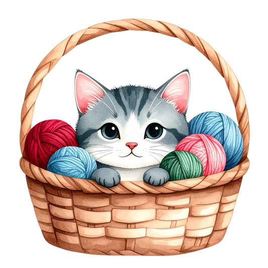 Cozy Kitten Clipart Bundle PNG 14