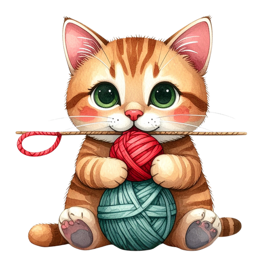 Cozy Kitten Clipart Bundle PNG 15