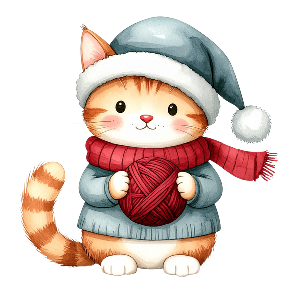 Cozy Kitten Clipart Bundle PNG 1
