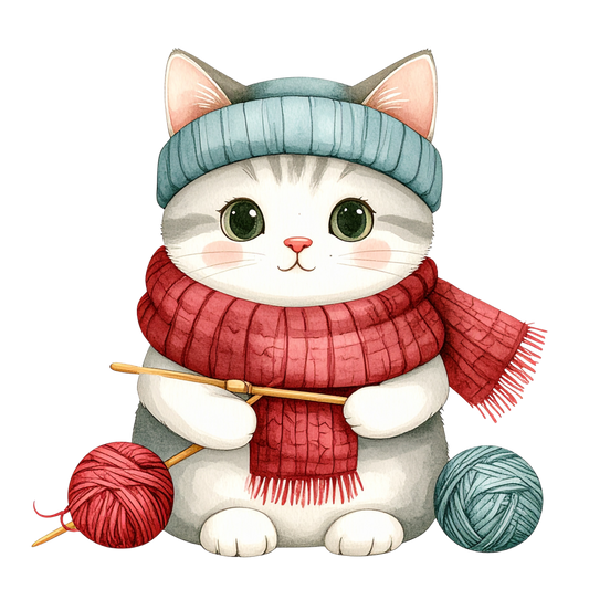 Cozy Kitten Clipart Bundle PNG 2
