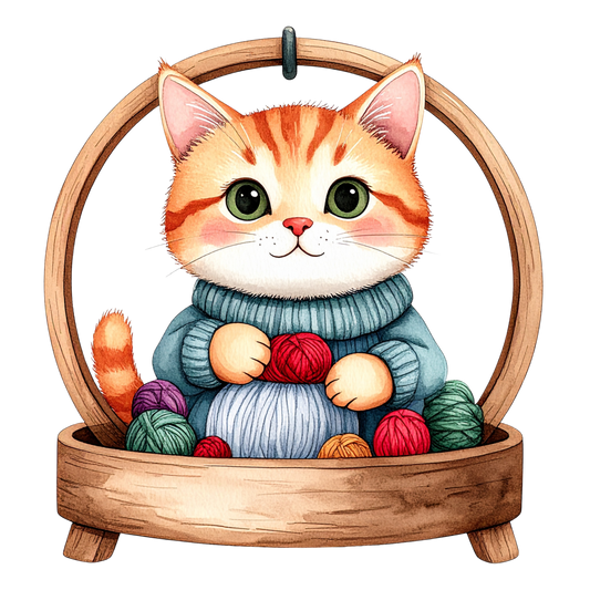 Cozy Kitten Clipart Bundle PNG 21