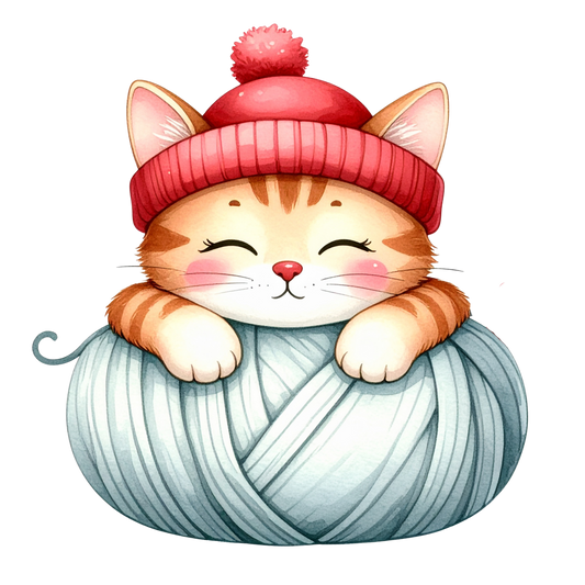 Cozy Kitten Clipart Bundle PNG 22