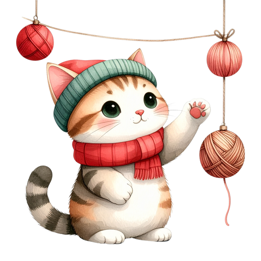 Cozy Kitten Clipart Bundle PNG 24