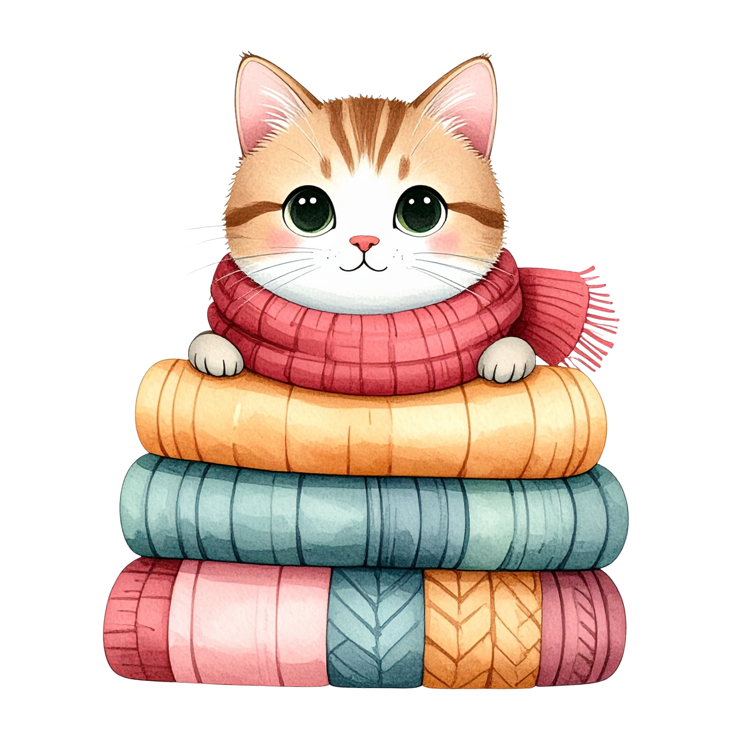 Cozy Kitten Clipart Bundle PNG 25