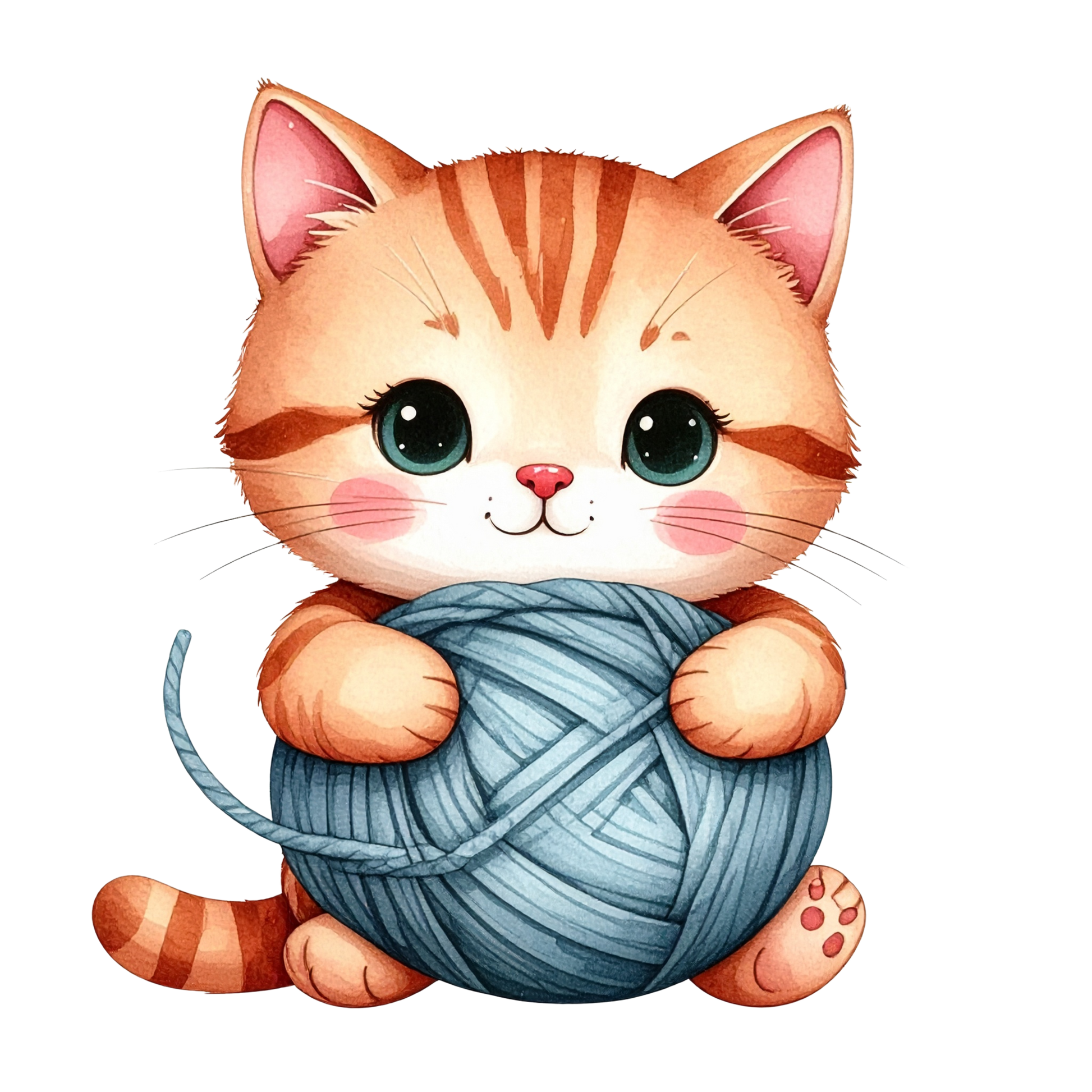 Cozy Kitten Clipart Bundle PNG 3