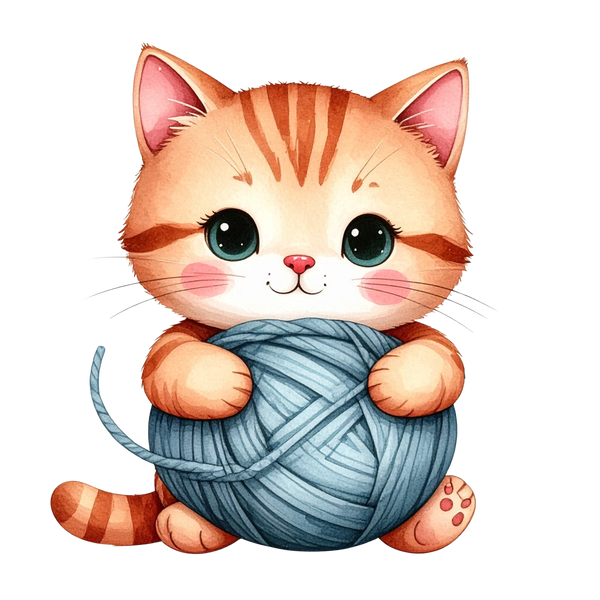 Cozy Kitten Clipart Bundle PNG 3