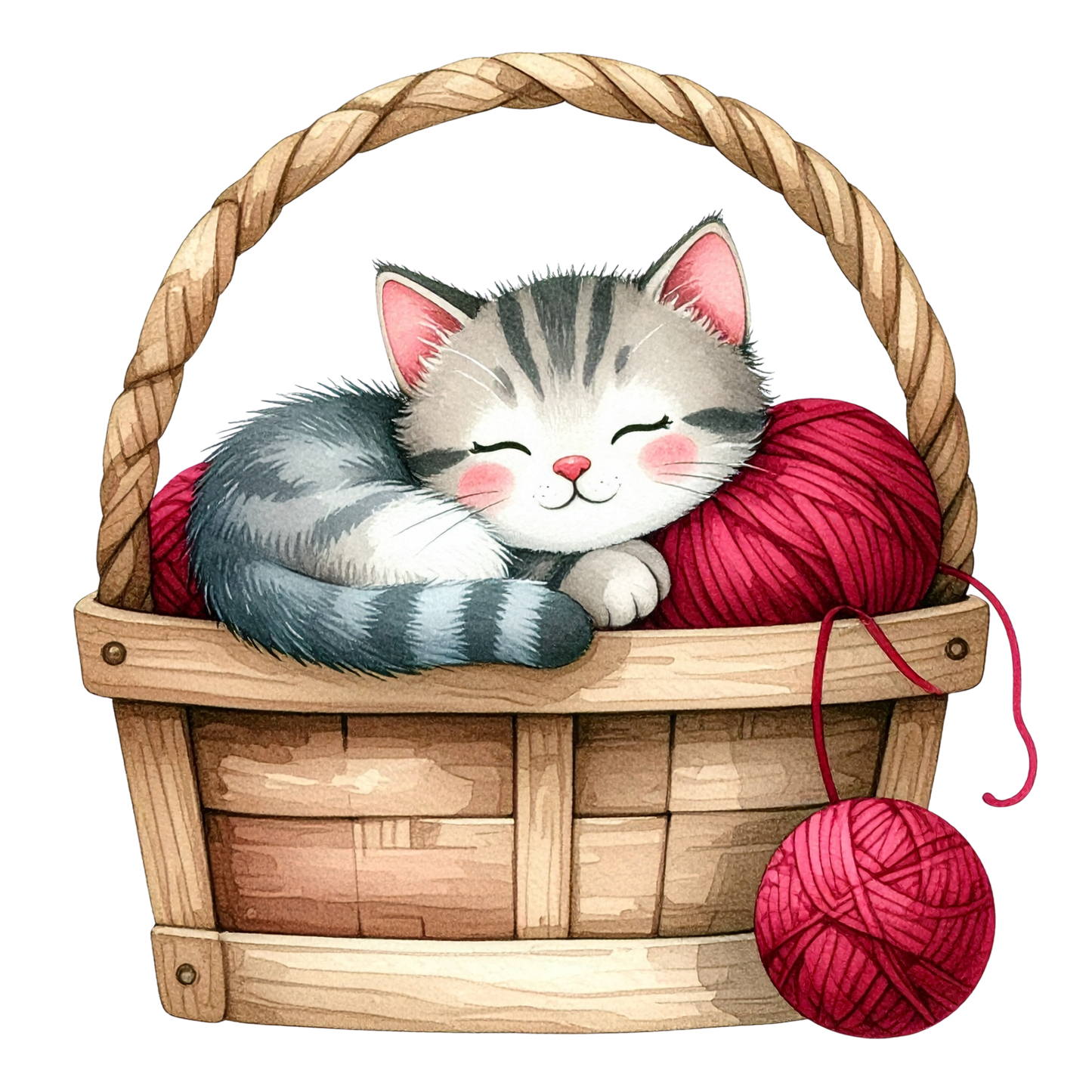 Cozy Kitten Clipart Bundle PNG 4
