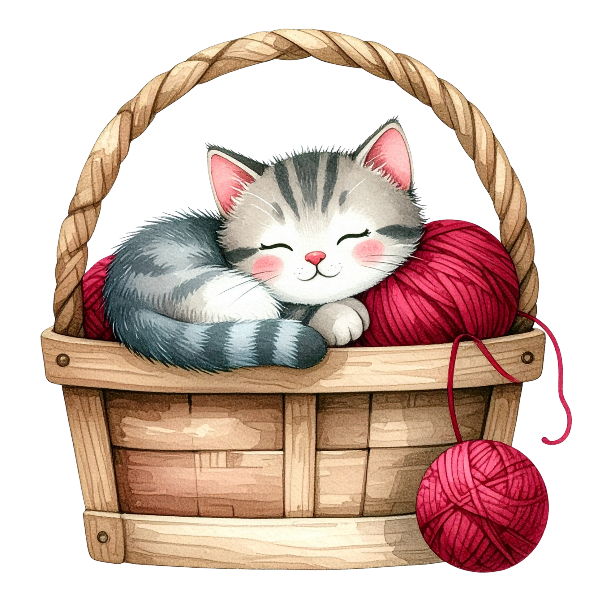 Cozy Kitten Clipart Bundle PNG 4