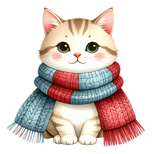 Cozy Kitten Clipart Bundle PNG 8