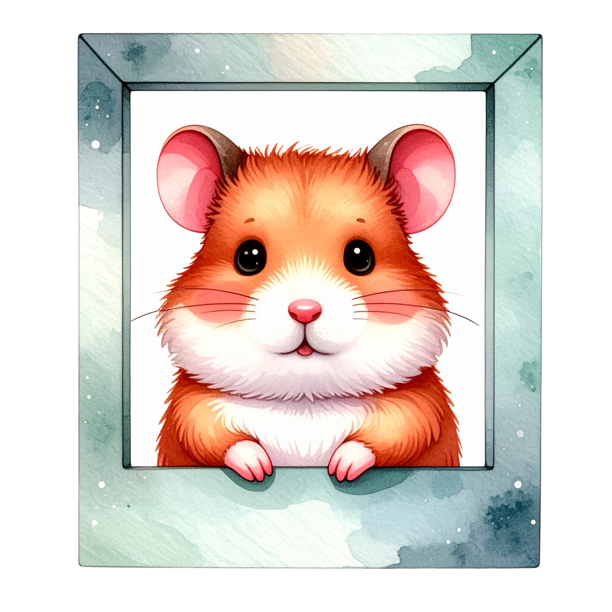 Cute Hamster Birthday Clipart PNG 13