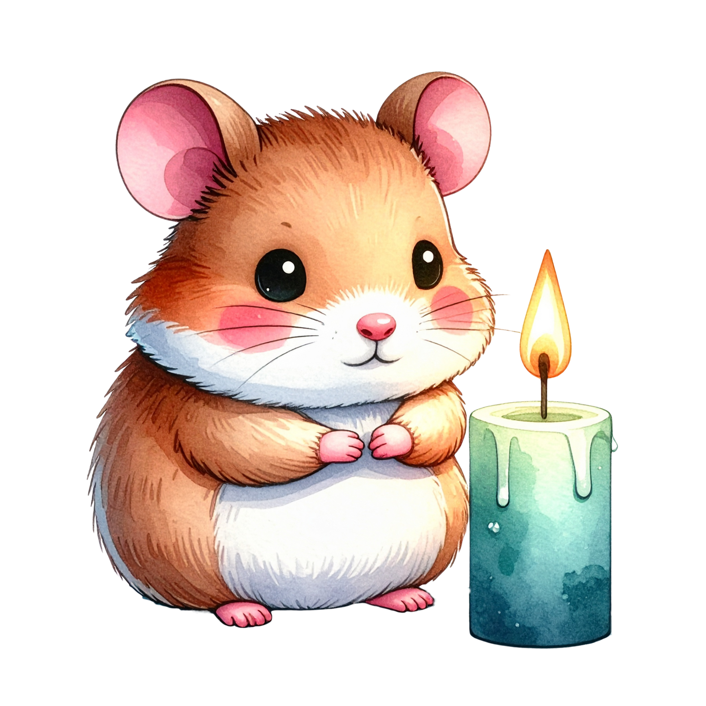 Cute Hamster Birthday Clipart PNG 17