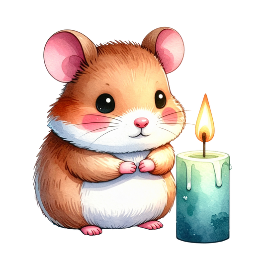 Cute Hamster Birthday Clipart PNG 17