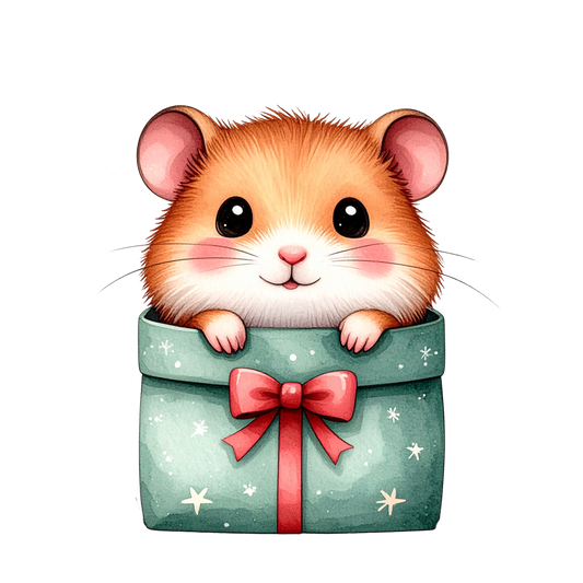 Cute Hamster Birthday Clipart PNG 19