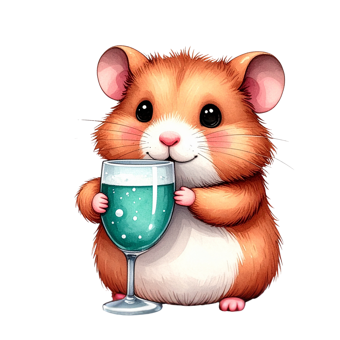 Cute Hamster Birthday Clipart PNG 9