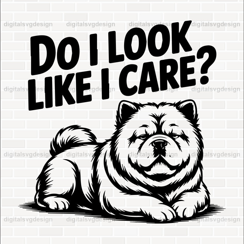 Do I Look Like I Care SVG