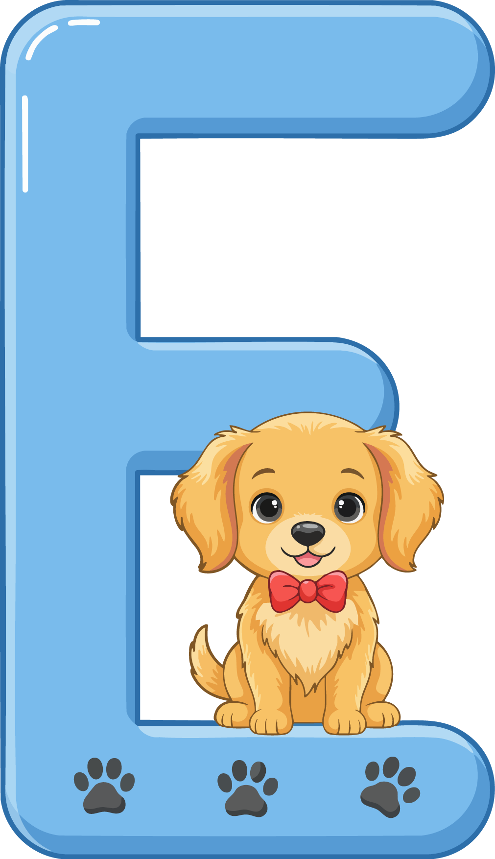 E Dog Theme Clip Art Alphabet PNG