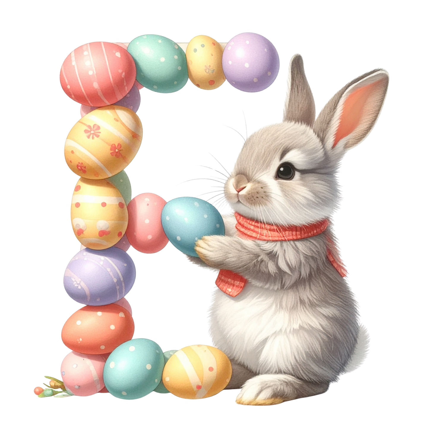 E Easter Bunny PNG Clip Art