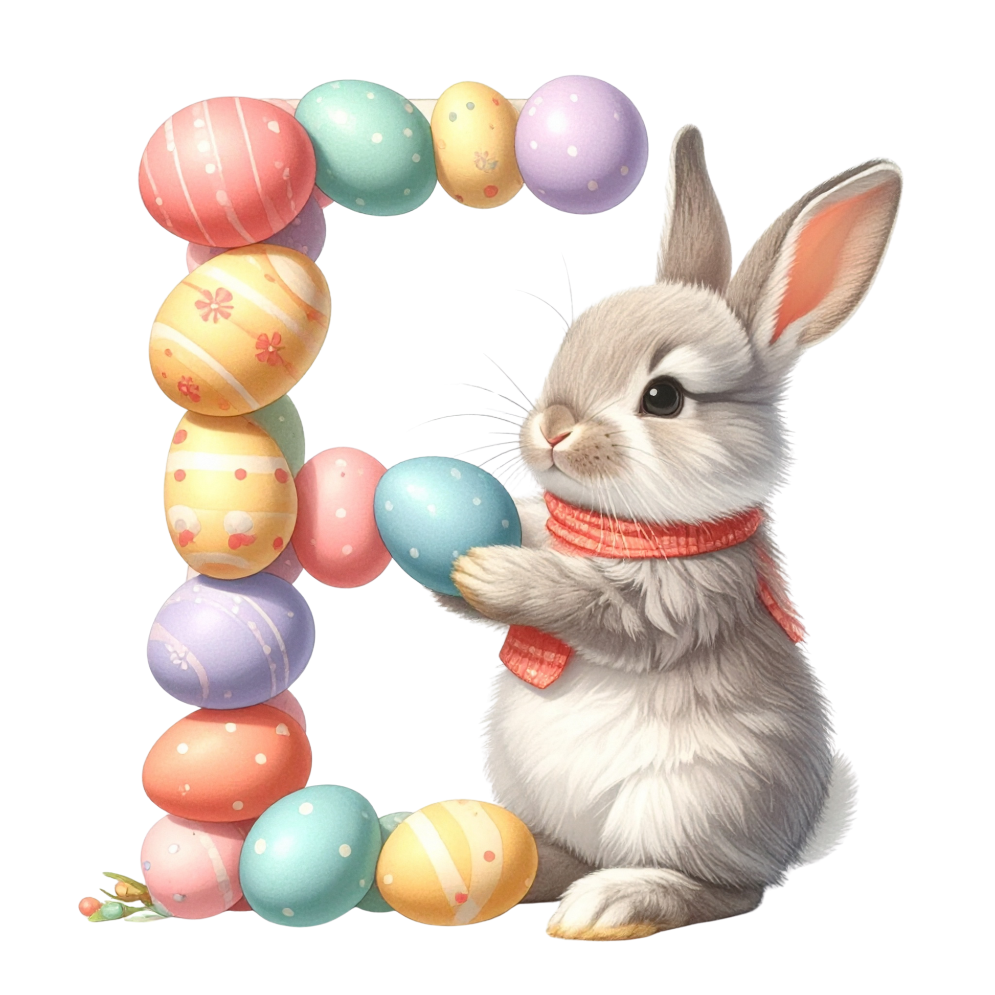 E Easter Bunny PNG Clip Art