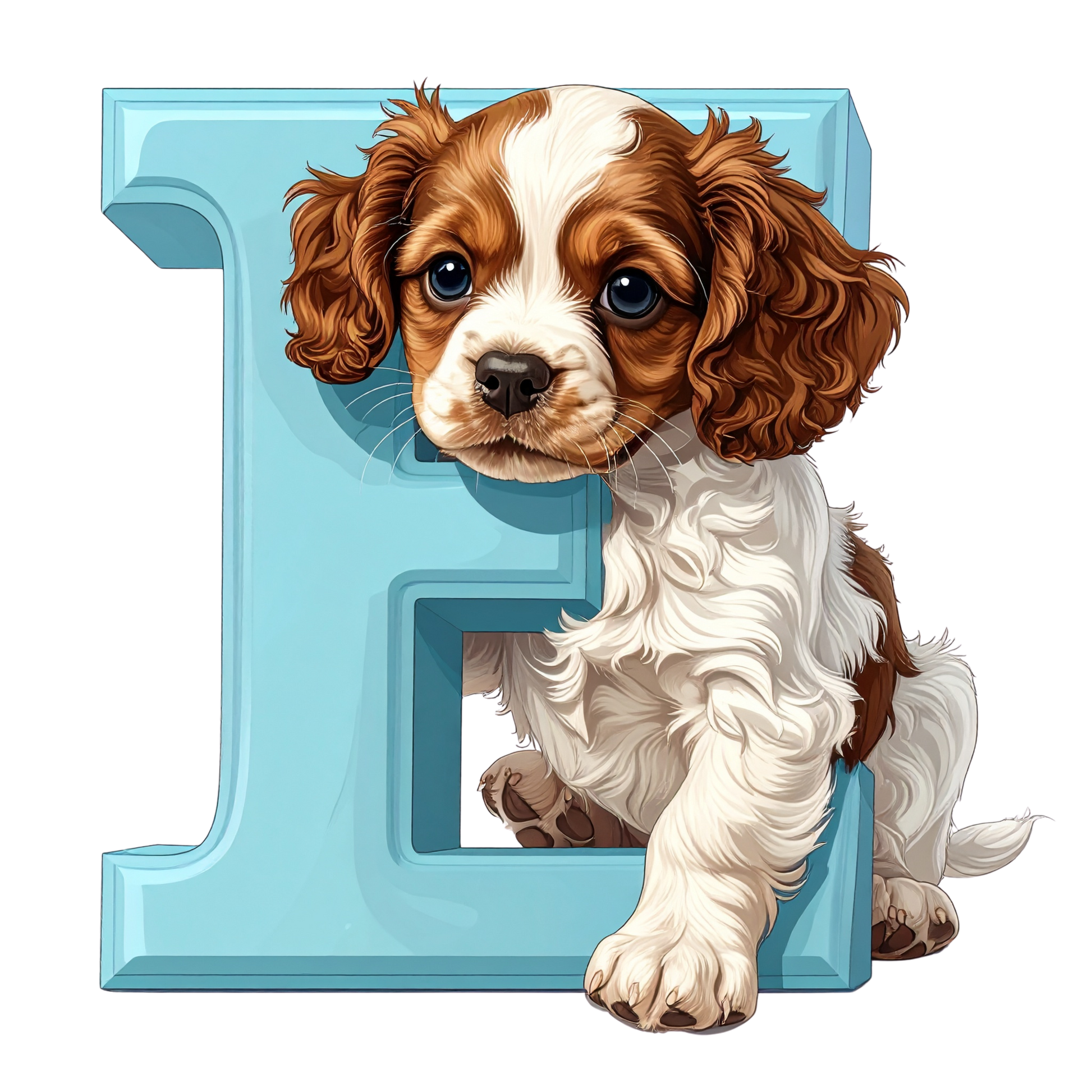E Puppy PNG Clip Art