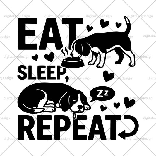 Eat Sleep Repeat SVG