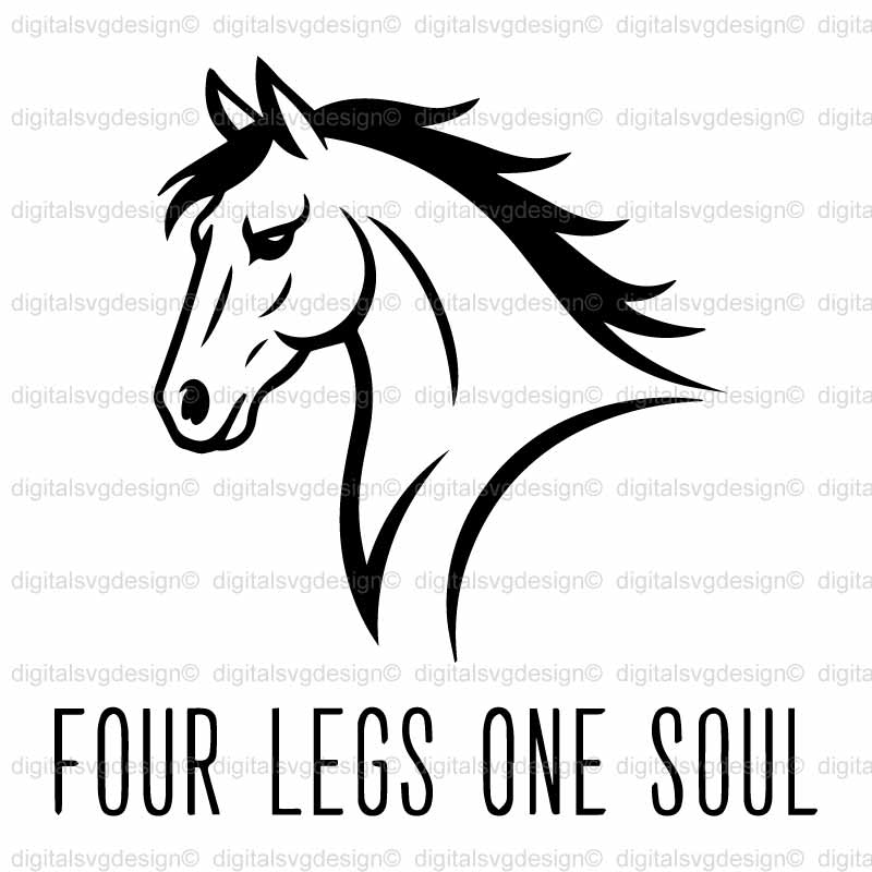 Four Legs One Soul SVG